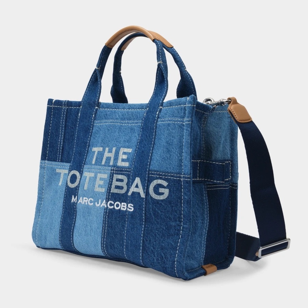 NWT Marc Jacobs Small Traveler Tote in Blue Denim